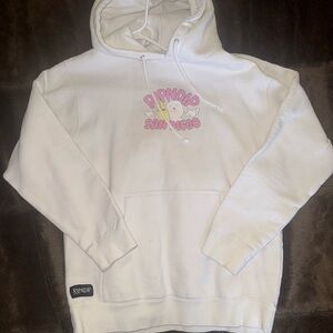 Ripndip San Diego Edition White Hoodie with Pink and Yellow Graphic